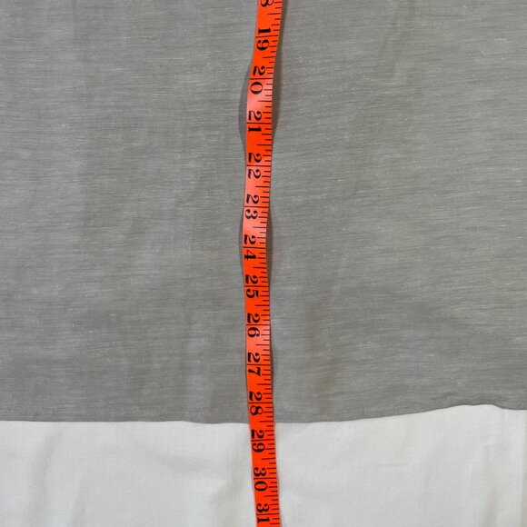 Liz Claiborne Silk Linen Tunic Blouse Size 14 Moss Gray Green Long Sleeve - Picture 9 of 12